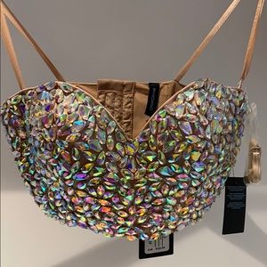 NWT MARCIANO Diamond Crop Top XS